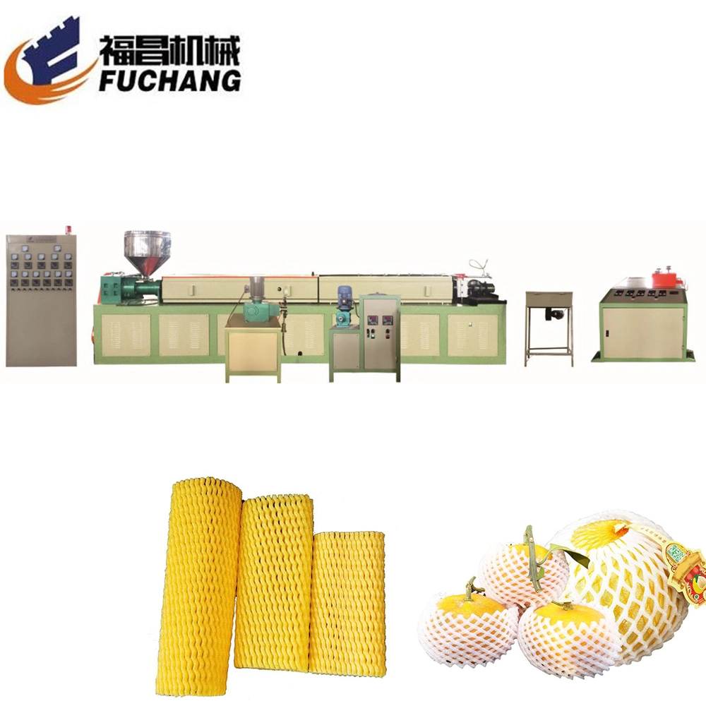 Mesh Plastic Foam Extrusion PE Line Fruit Net Making Machine