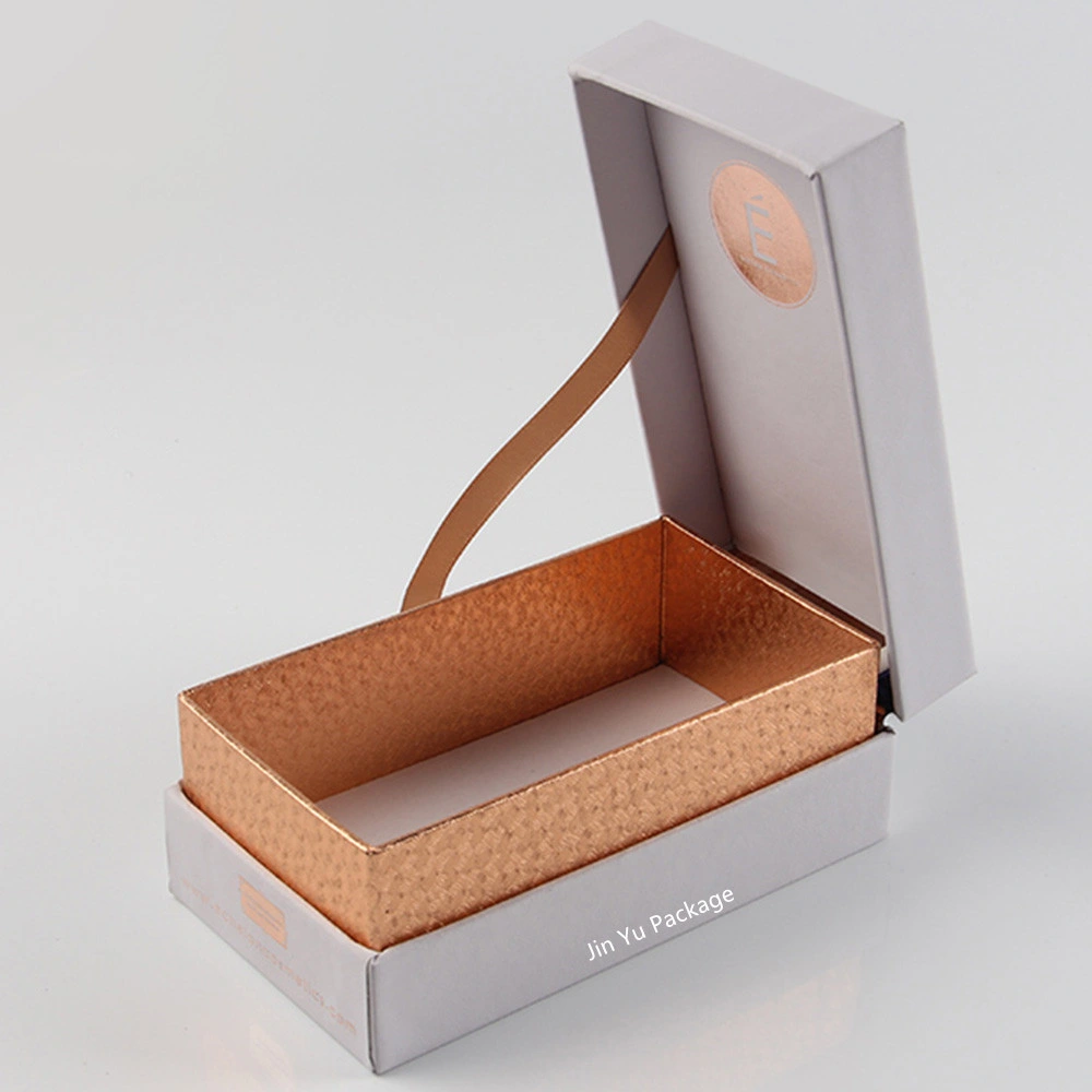 Popular Rose Gold Paper Gift Cosmetic Gift Packaging Box Wholesale