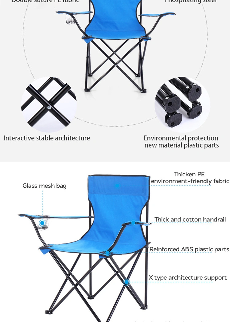 Al aire libre ligero Oxford Pesca Playa Picnic portátil Camping silla plegable