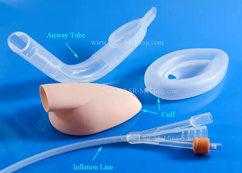 Médical réutilisable silicone intubating flexible Laryngeal masque Airway LMA Fabricant