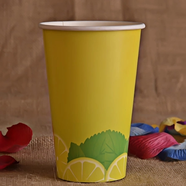 Customized Logo Printed Double PE Coated Disposable Paper Cup for Cold Beverage