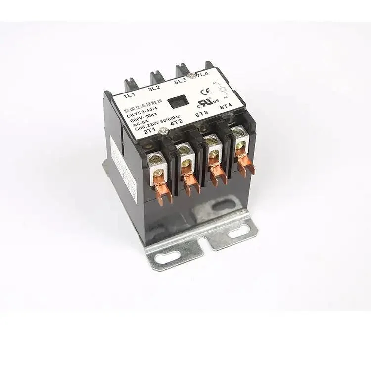 Magnetic Contactor Air Conditioning Contactors Copper Coil Silver Spot 2p 40A 12V CE Certificate