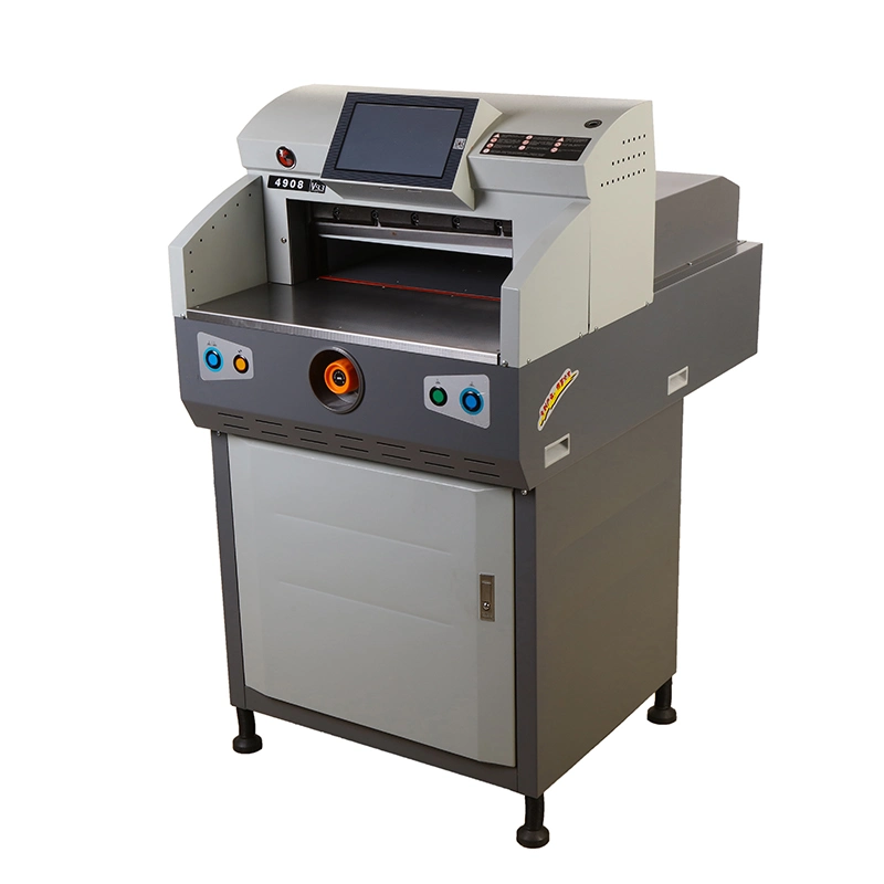 Automatic Push PLC 80mm Thickness A3 A4 Size Book Block Edge Paper Stack Sheets Guillotine Knife