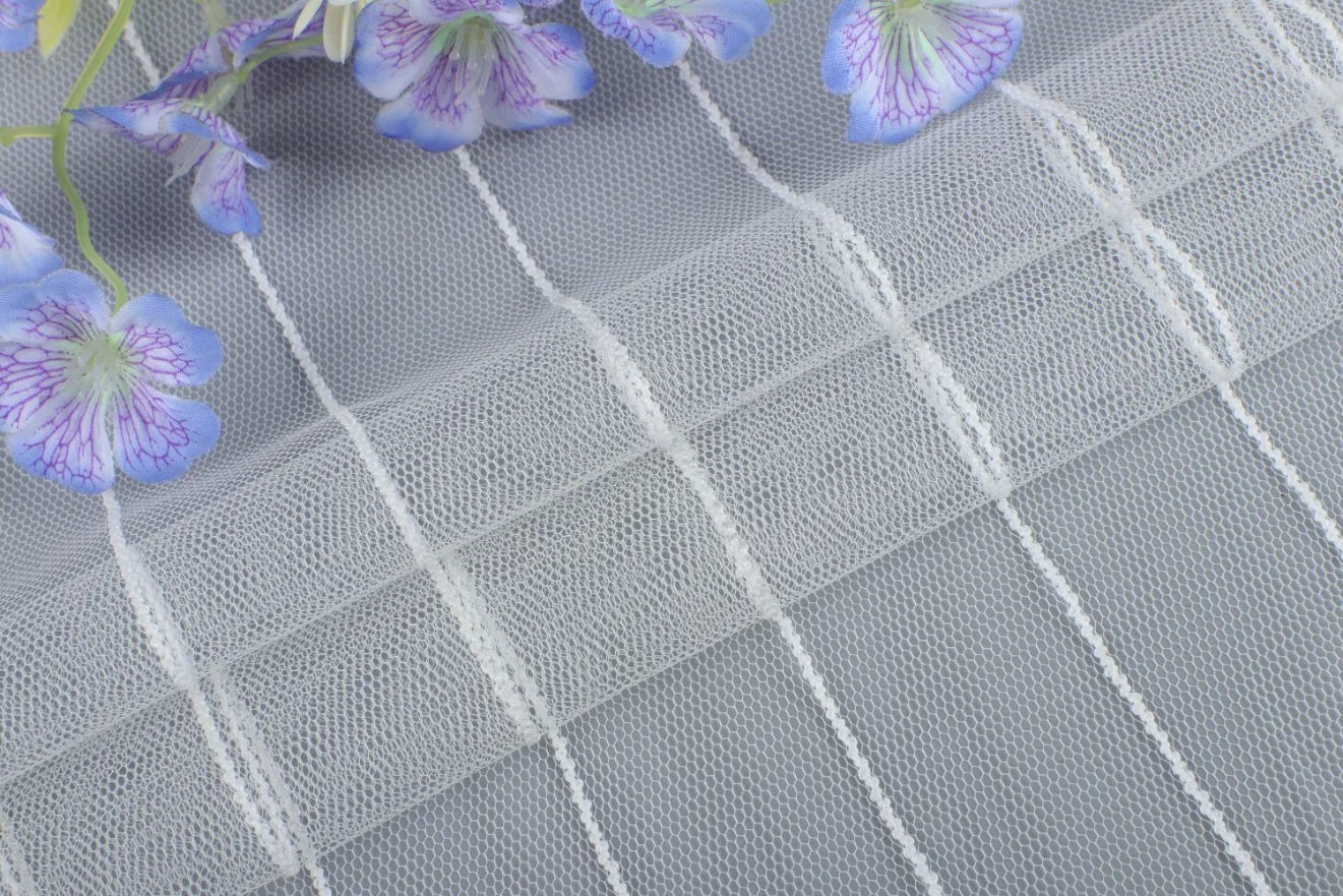 На заводе Mingjiada High-Quality текстильный материал полиэстер кружевной ткани