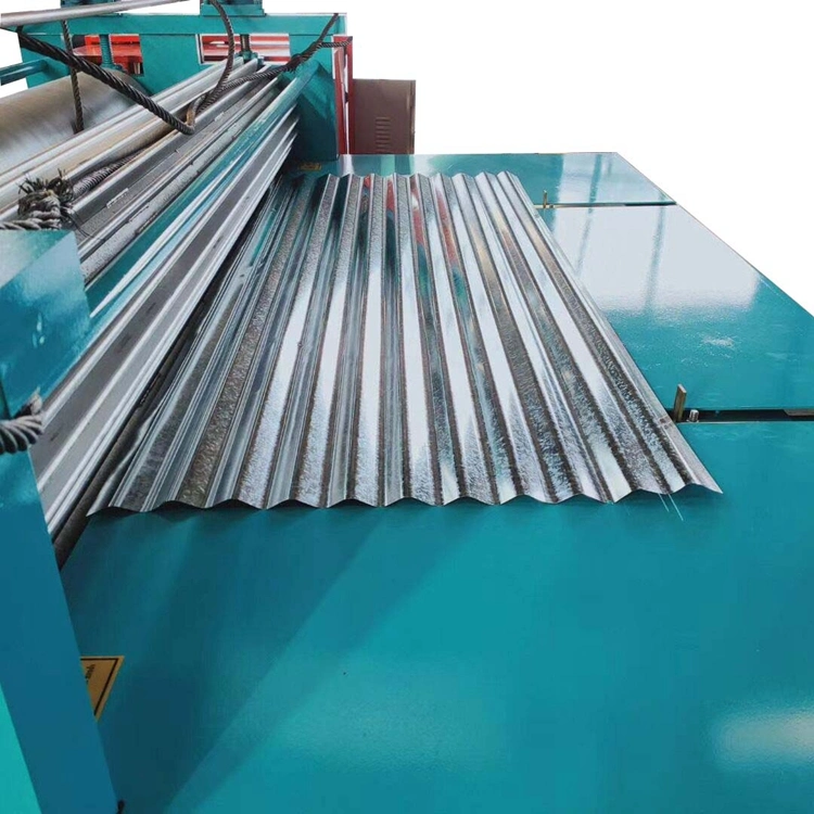 Zinc Barrel Corrugated Sheet Metal Roll Forming Machine Steel Barrel Corrugation Roof Sheet Production Line