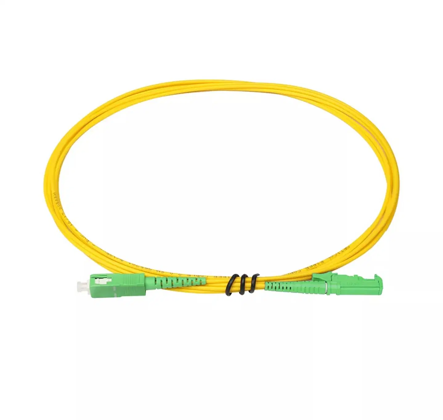 Fiber Optic E2000 APC Fiber Optic Patch Cord E2000 Pigtail E2000/APC-LC/APC Duplex Monomode Fiber Jumper