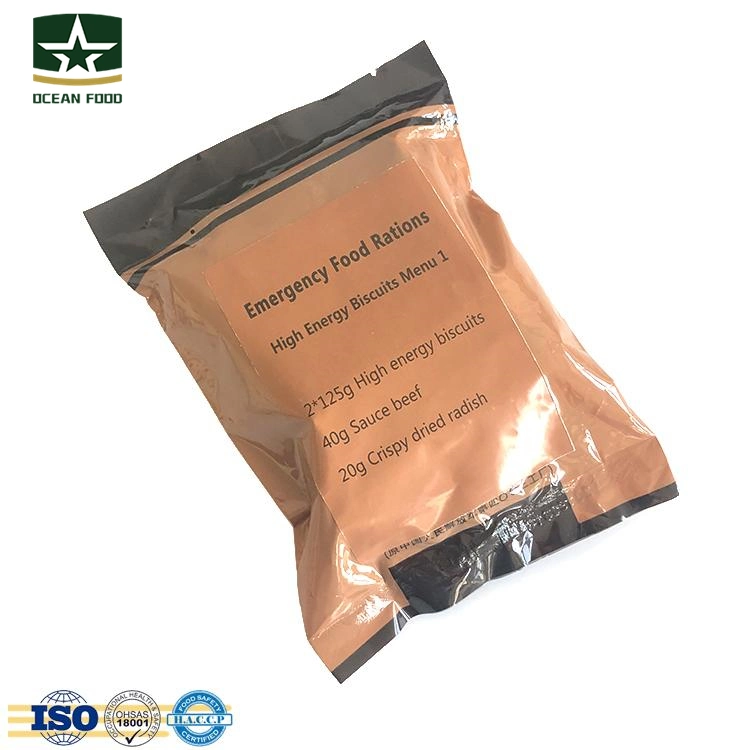 Outside Long Storage Mre 310g High Energy Food Biscuits Menu (1)