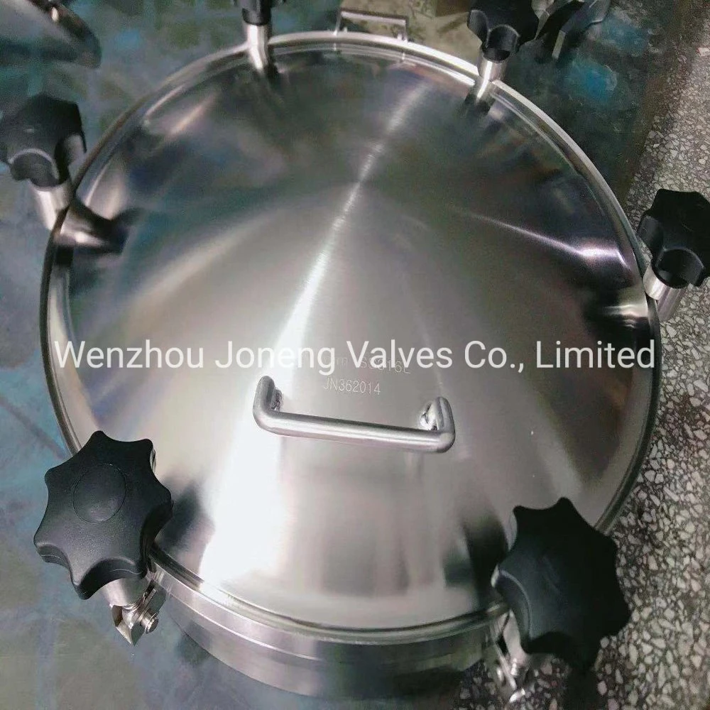 Joneng Stainless Steel Sanitary Grade Round Door with Plastic Knobs (JN-ML1001)