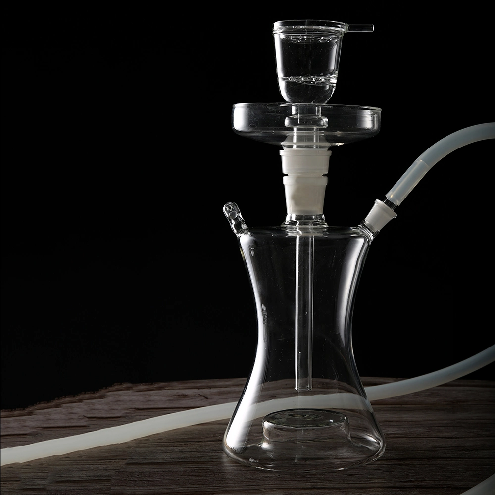 Factory Wholesale/Supplier Clear Transparent Glass Hookah LED Light Smoking Set Water Pipes Shisha Narguile Full Large Chicha Comprehensive