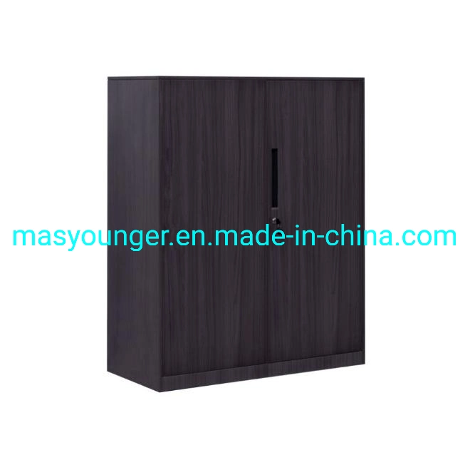 Customize Adjustable Shelf Transfer Printing Wooden Yellow Steel Metal Low File Storage Cabinet for Office