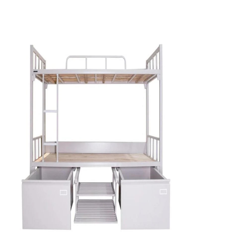 Gris/Blanco nuevo bastidor de literas, escalera Dormitorio Dormitorio adulto