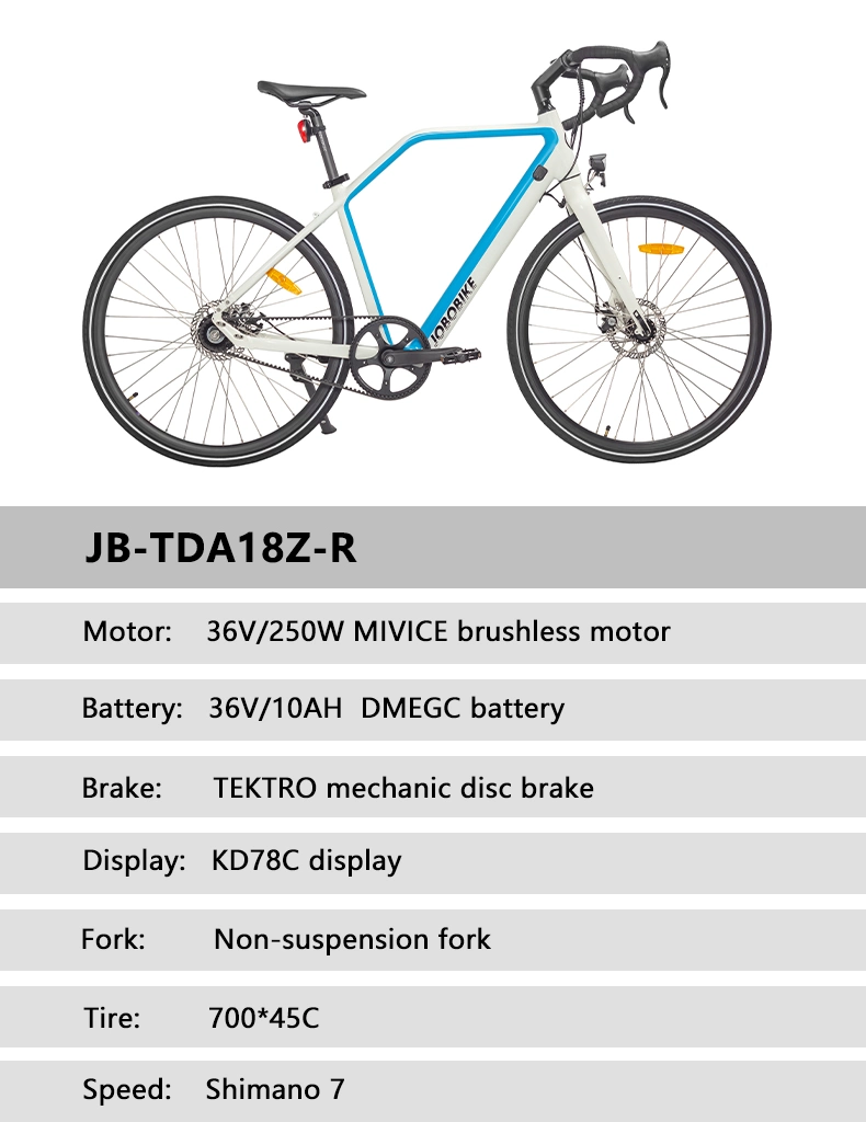 Blue Tooth Multi-Function Display 700c Electric Gravel Bafang 36V 250W EU Market Electric City Bike OEM E Bike