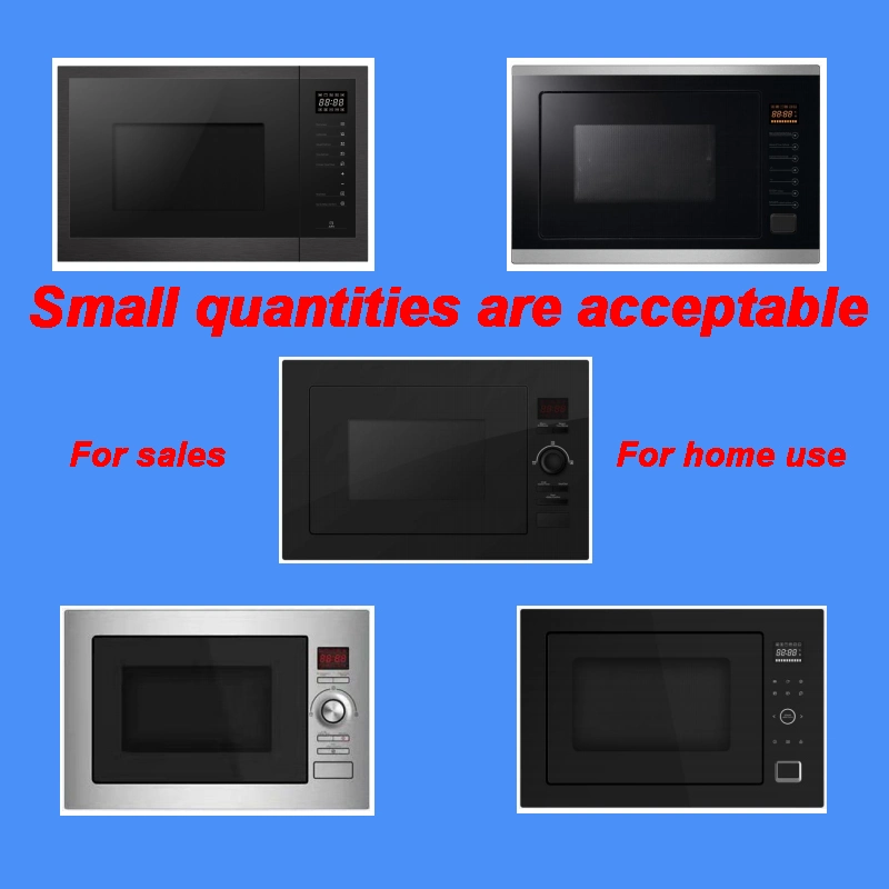 34L Built-in Digital Control Microwave Oven Stainless Steel & Black Glass Exterior