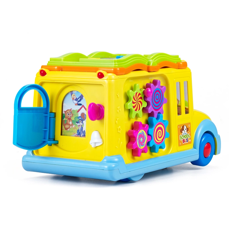 Factory Outlet Fidget les jouets en plastique de l'éducation préscolaire à l'école de musique en bus Voiture jouet électrique véhicule Jouets pour bébés Bébé Enfant Enfants Jouets de prix