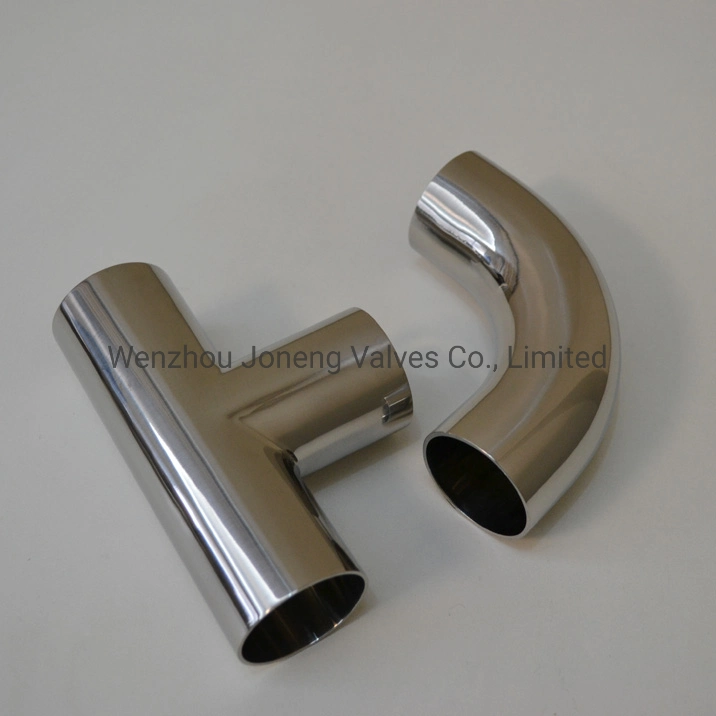 Joneng Stainless Steel Sanitary Welded Equal Tee Pipe Combination&Joint Fittings Made in China