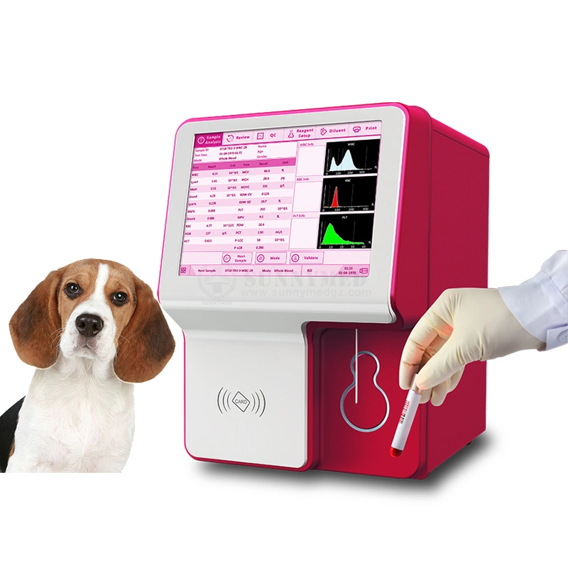 Analisador de hematologia Veterinária para Vet Clinic Syw-Vh30 para análises de sangue Utilização hospitalar