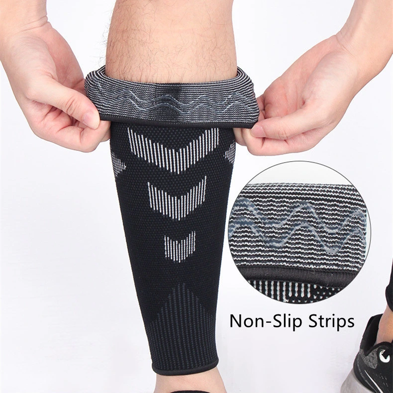 Knitted Calf Compression Sleeves Running Sport Calf Support Autumn Winter Women Men Leg Shin Socks Varicose Veins Wrap
