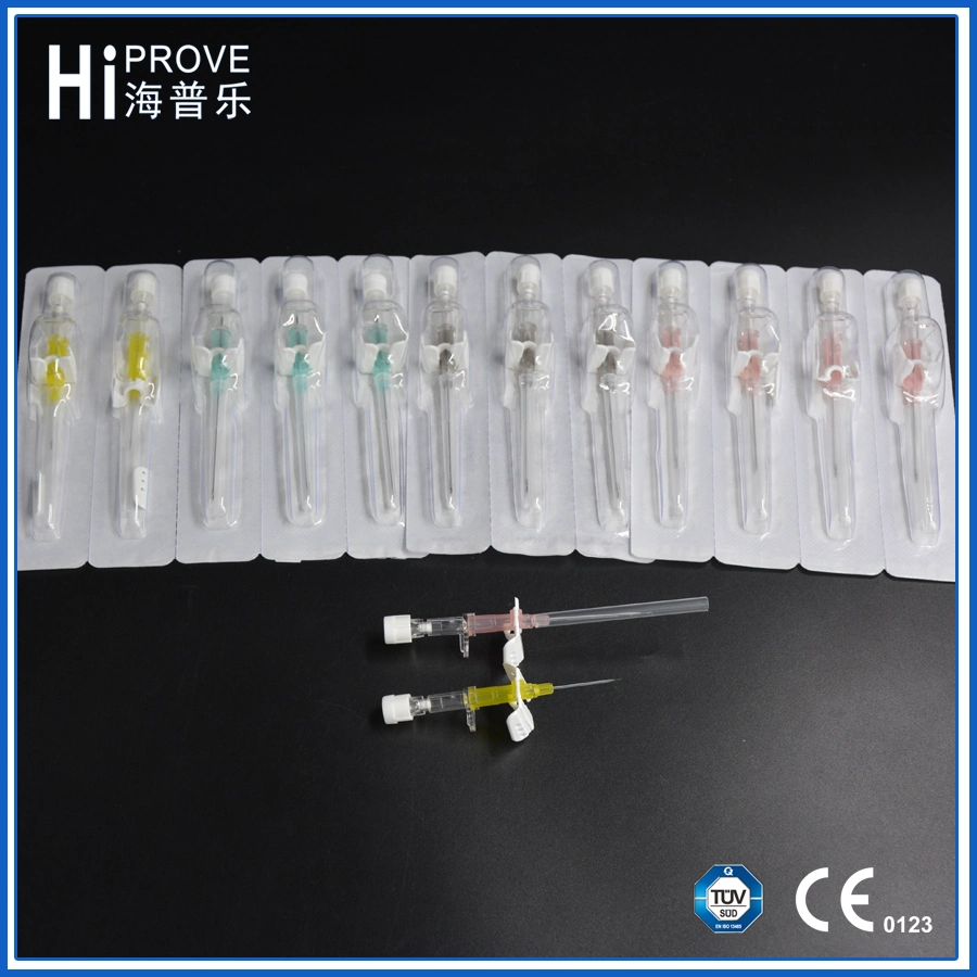 Medical Supplies Disposable IV Canula with Port &Wings Indwelling Needle