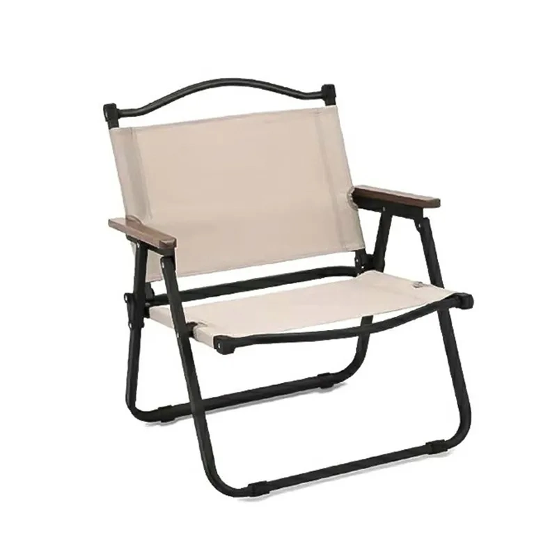 2023 الأثاث الخارجي الساخن بيع كيرميت يخيّم كرسي نزهة الحديد كرسي قابل للطي من الفولاذ