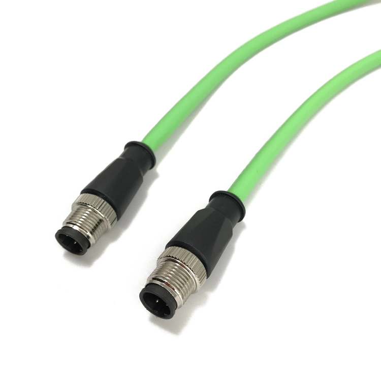 M12 5pin Connector a-Coded Male to Female Cables M12 Canbus Cable M12 a-Code Connector for Overmolding