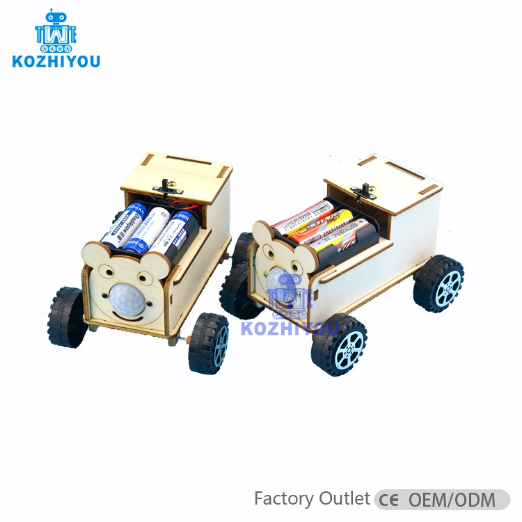 Intelligent Human Body Induction Car/Scientific Physics Experimental Educational Toys/DIY Technology Production/Steam Toys