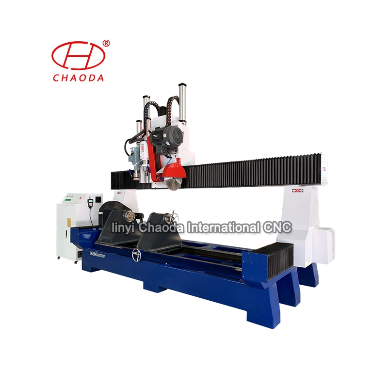 CNC Marble Cutting Engraving Machine for Roman Column Corbel Pilaster