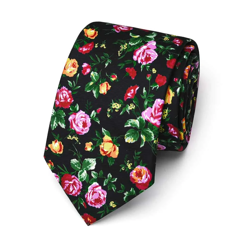 Newest 2024 Printed Designs Floral Casual Ties