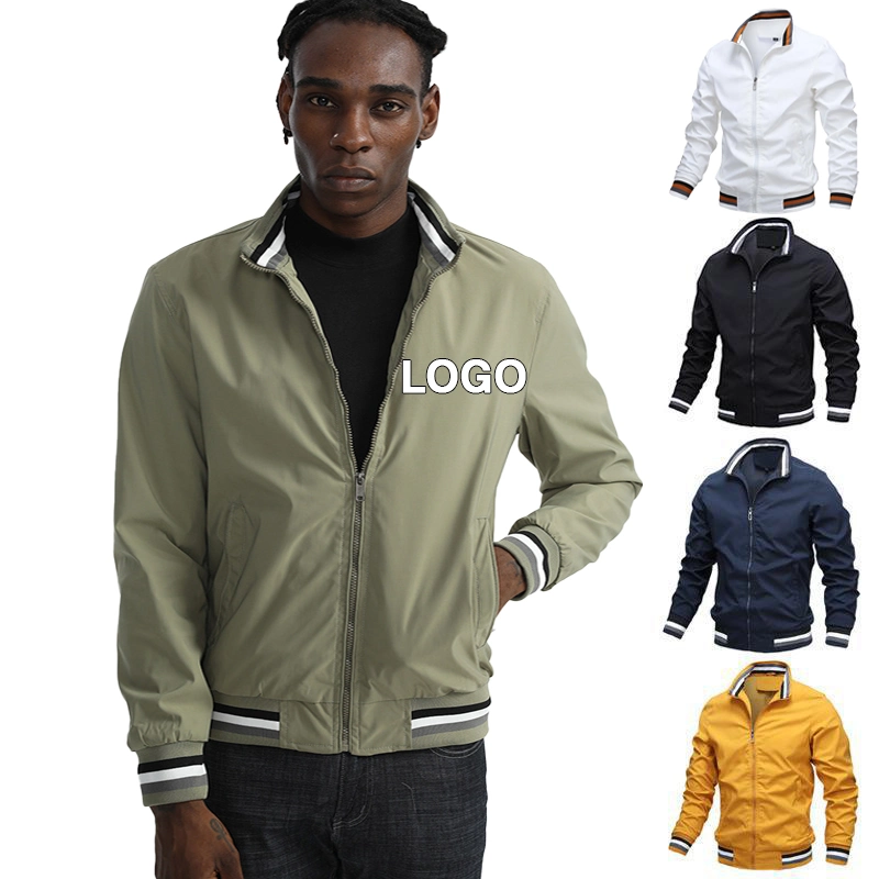 Wholesale Men&prime; S Fashion Winter Jacket Coats Custom Casual Windbreaker Sports Polo Golf Jacket Outdoor Full Zip up Varsity Bomber Jackets for Men