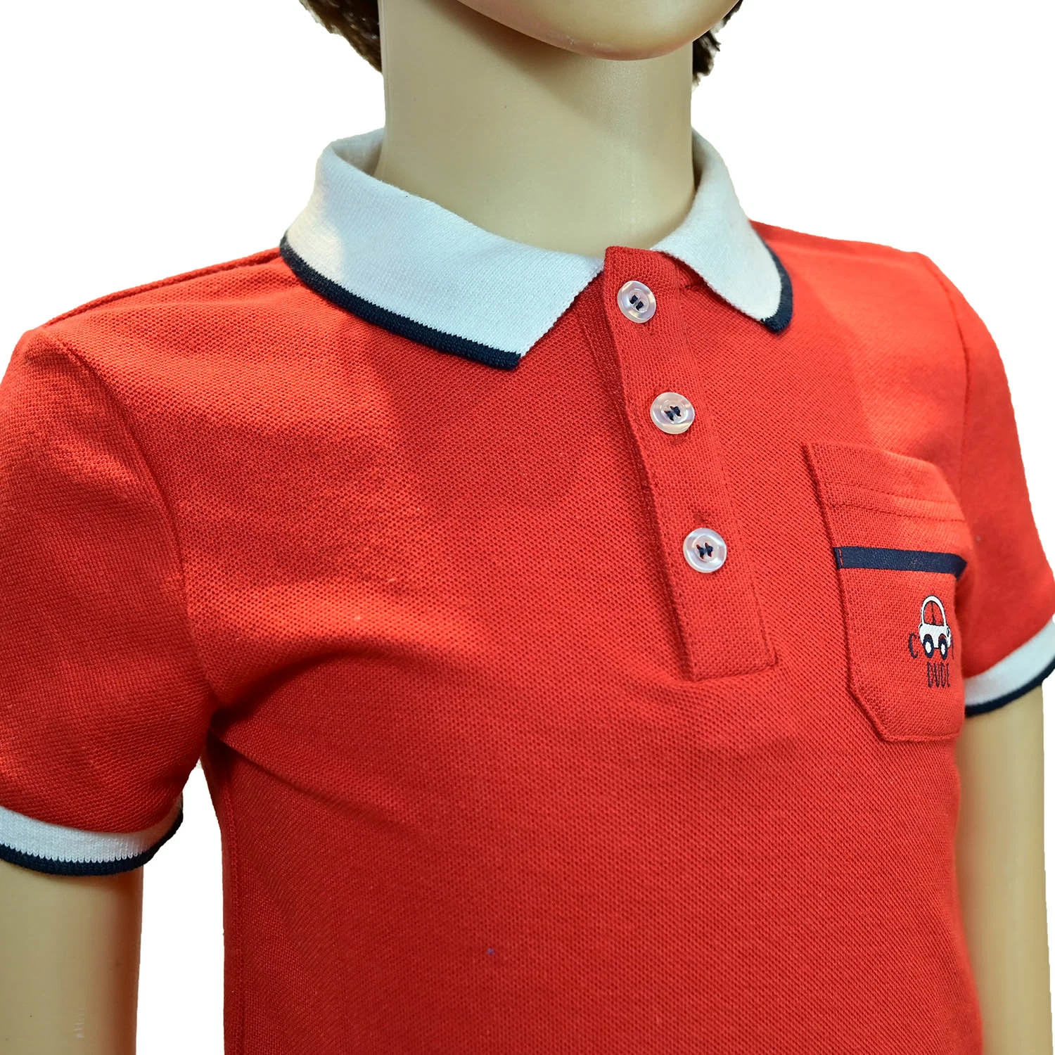 Custom Fashion Red Farbe Kid Wear Kleidung Kinder Polo T-Shirts