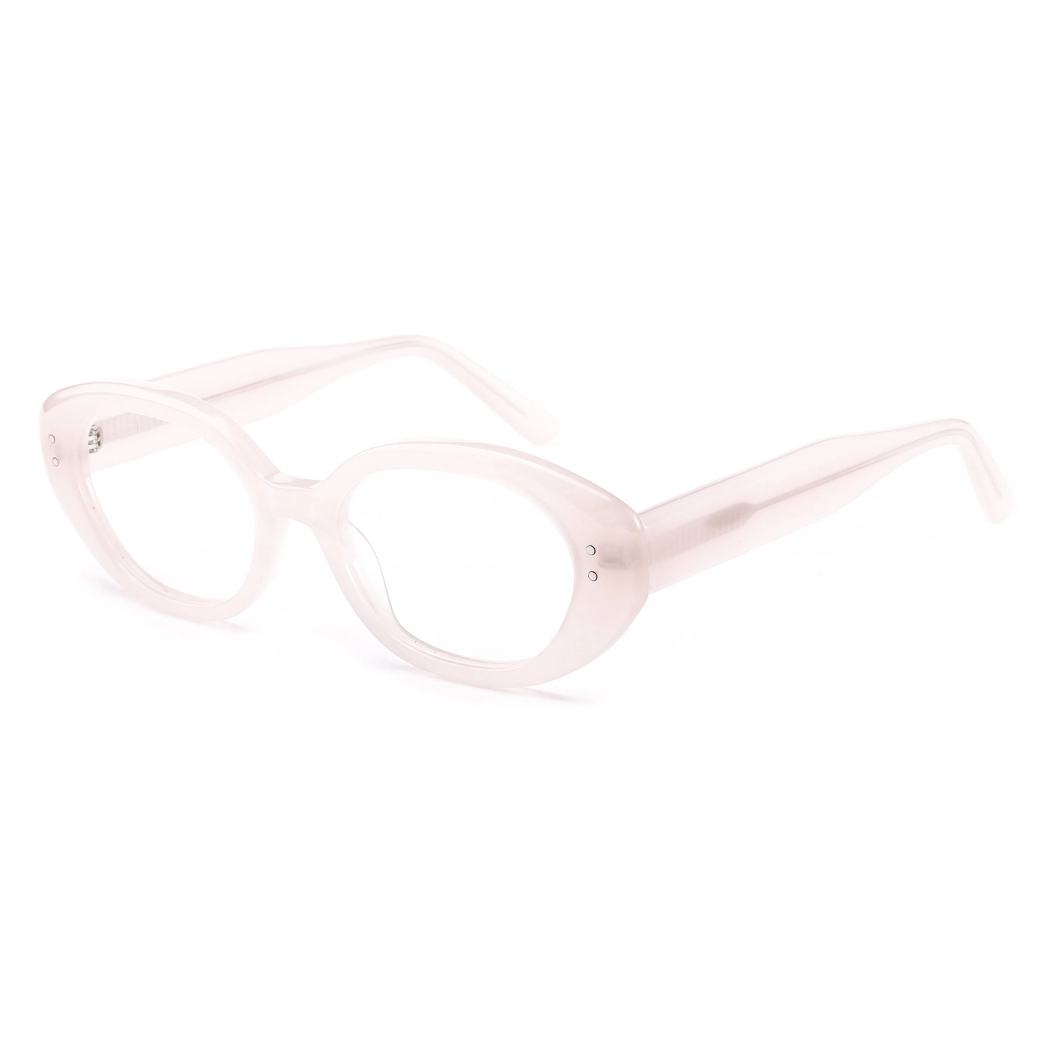 2023 Irregular Transparency Fancy Optic Eyewear Combination Acetate Optical Frame