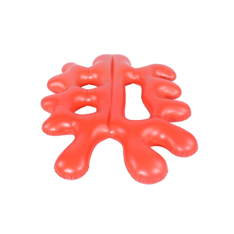 PVC Adult Red Coral Pool يطفو على طوافات الصيف سرير شاطئي