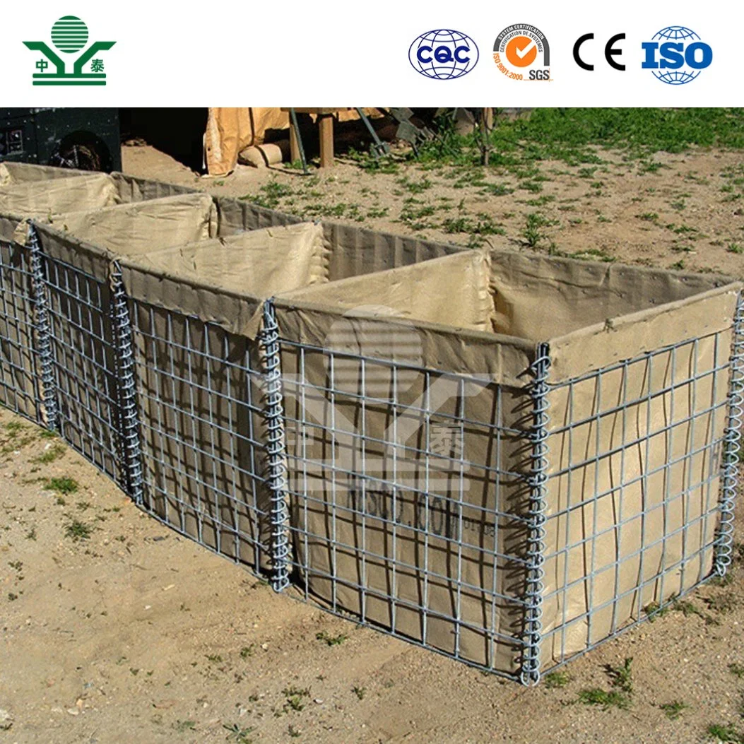 Zhongtai Electric Welded Gabion Mesh China Suppliers Gabion Rock Box 91 Inch / 27.74m Sand Wall Hesco Barrier Container