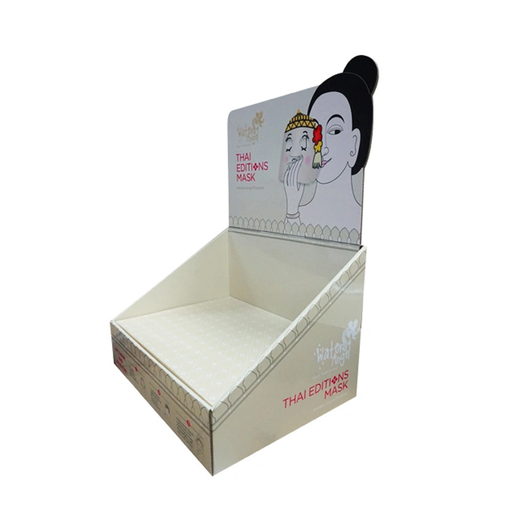 Customized Shopping Mall Cosmetics Display Box Paper Shelf Display Box Used for Floor Stand