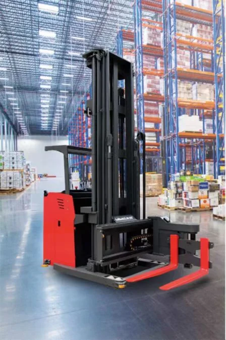 Reach Forklift Full Power Battery Forklift Pallet Truck Electric Stacker Vna Truck Forklift Pallet Truck