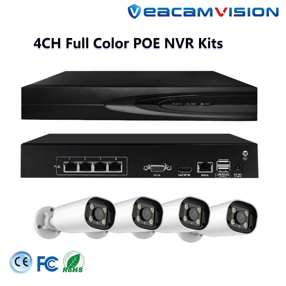 4K Poe Security Camera System with Two Way Audio