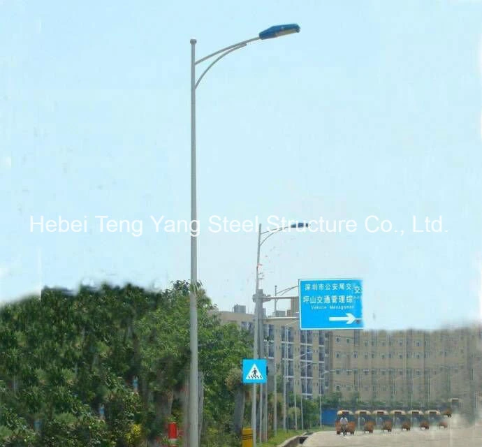 High Quality Q345 Steel Single Pole Street Lighting Poles