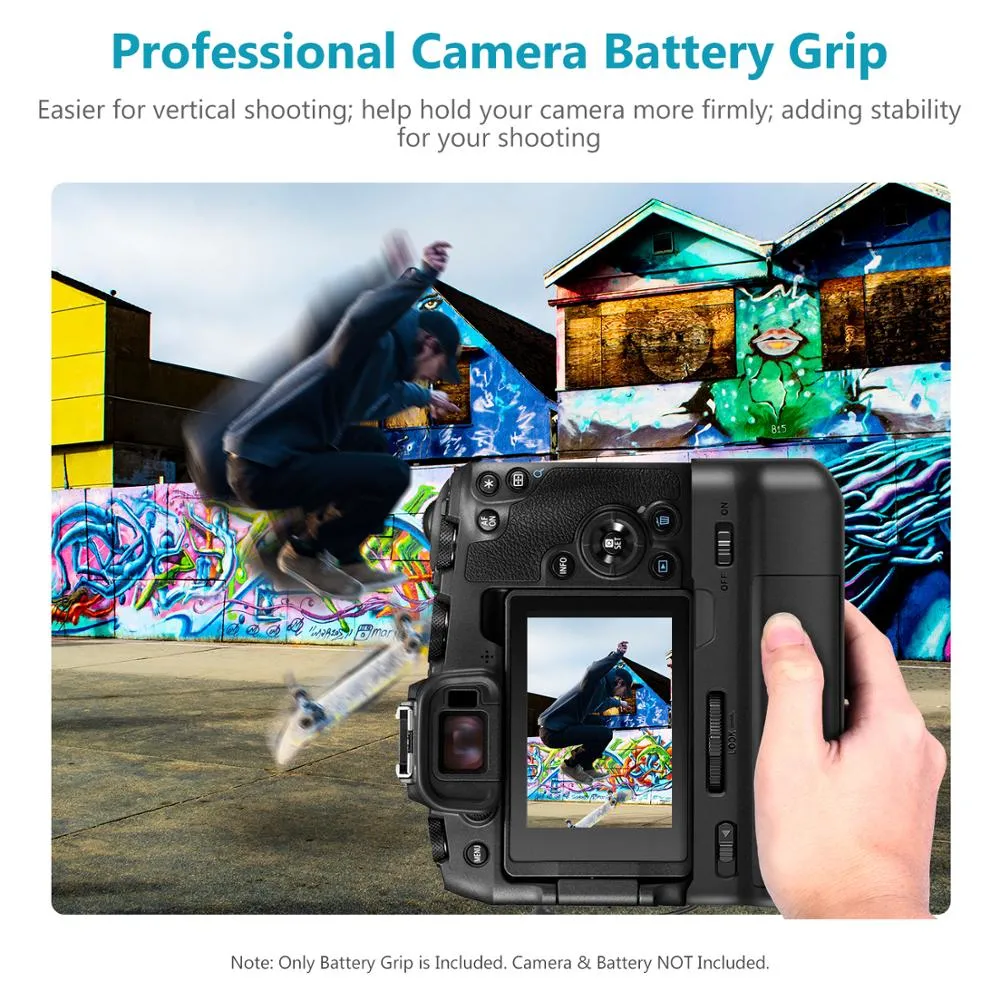 Vertical Neewer Battery Grip avec support de batterie compatible avec appareil photo reflex numérique EOS RP