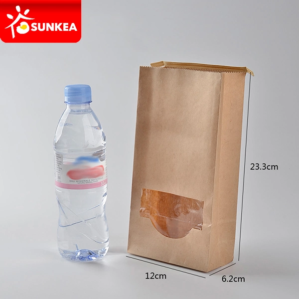 Sunkea Wholesale/Supplier Eco-Friendly Food Grade Biodegradable Shopping Printing Kraft Paper Packaging Custom Printed Packaging Bag Paper Bag