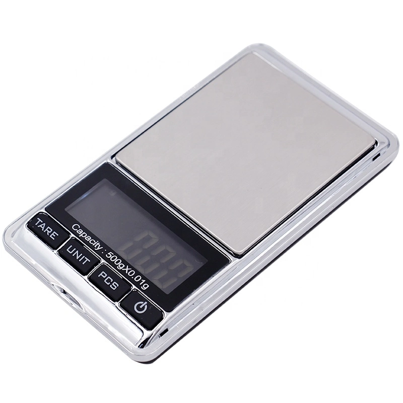 Stainless Steel Platform Min Digital Pocket Jewelry Weighing Scale for Gold Diamond