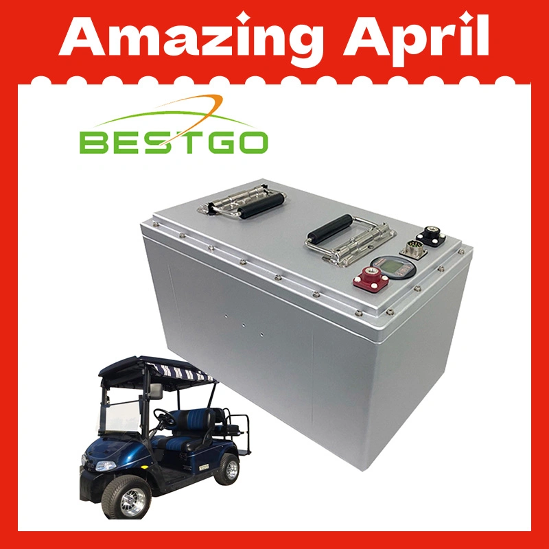 4 Wheels Electric Car Golf Cart Battery 48 Volt Lithium Ion EV Car Battery 48V 100ah with Smart BMS