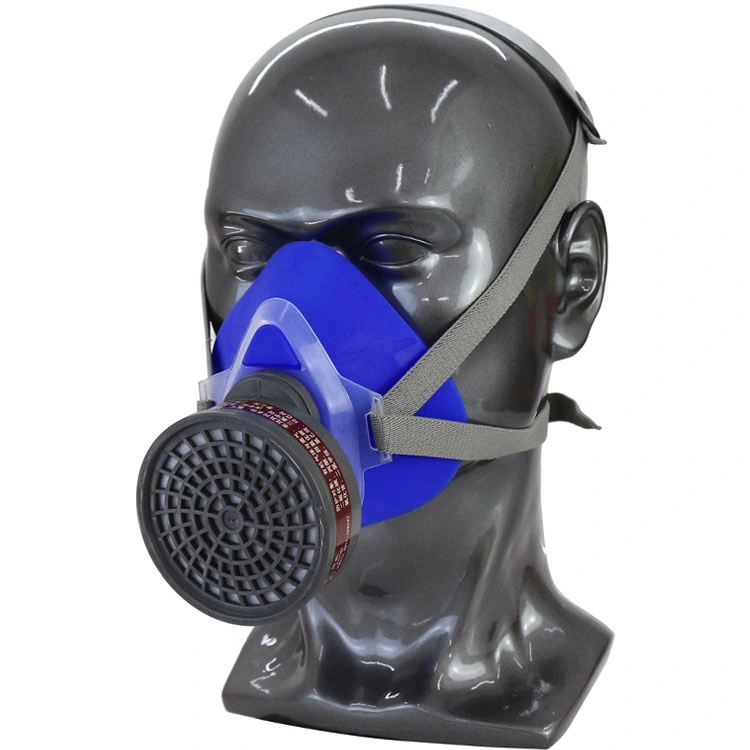 China Factory Silicone Half Face Respirator Protective Mask Gas Mask Protective Gas Mask