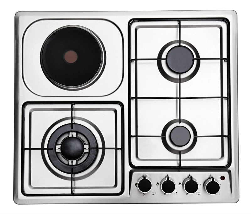 Black Enamel Panel 4 Burners Gas Hob Appliance (JZS4006CBE)