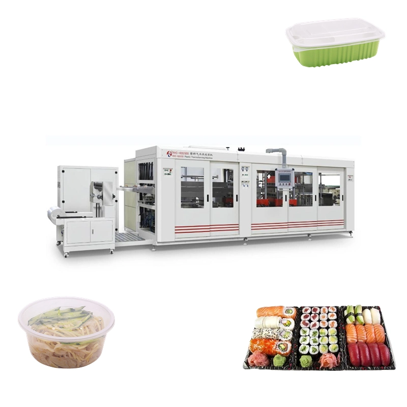 Disposable Takeout Plastic Dish Food Box Vacuum Thermoforming Machine (SGW-680/550)