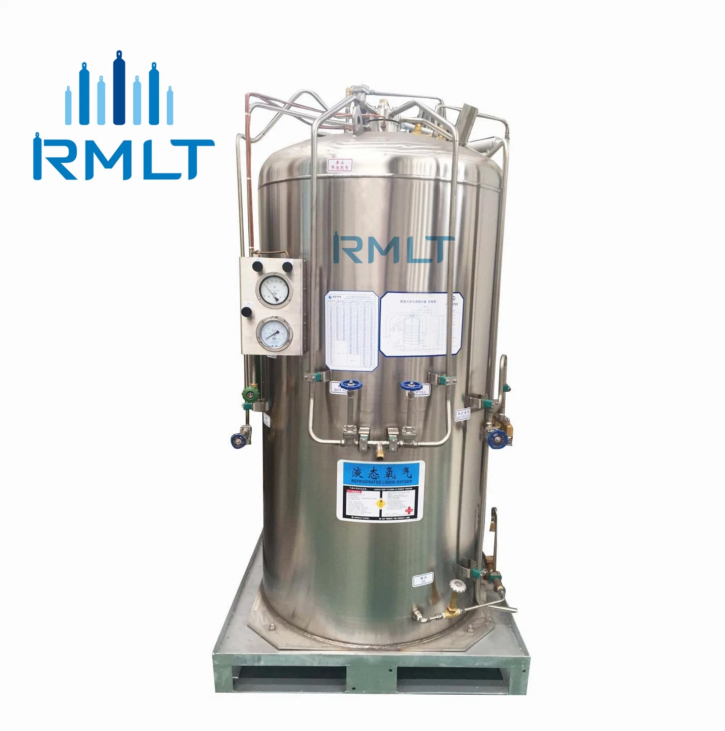 Stainless Steel Cooling Oxygen Gas Tank Liquid Nitrogen Micro Bulk Container Tank for Wholesale/Supplier