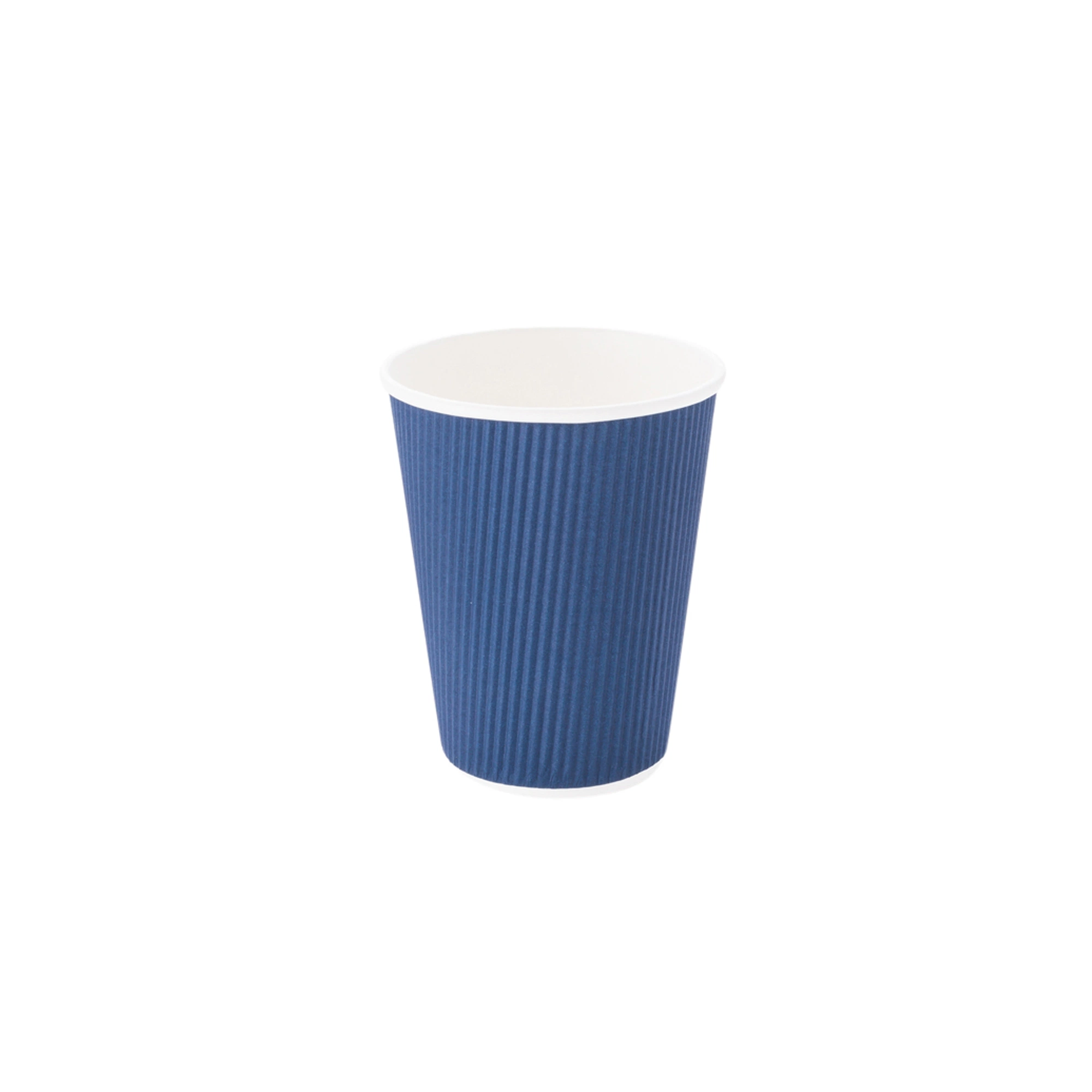 Custom Logo Gedruckt Takeaway 12 Oz Midnight Blue Ripple Wall Papierkaffeetasse - 500 Zählbox