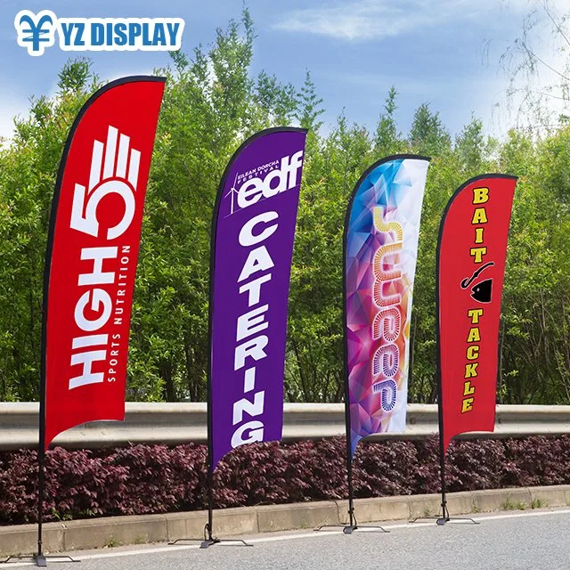 Custom Printed Beach Flag for Outdoor Event Advertising