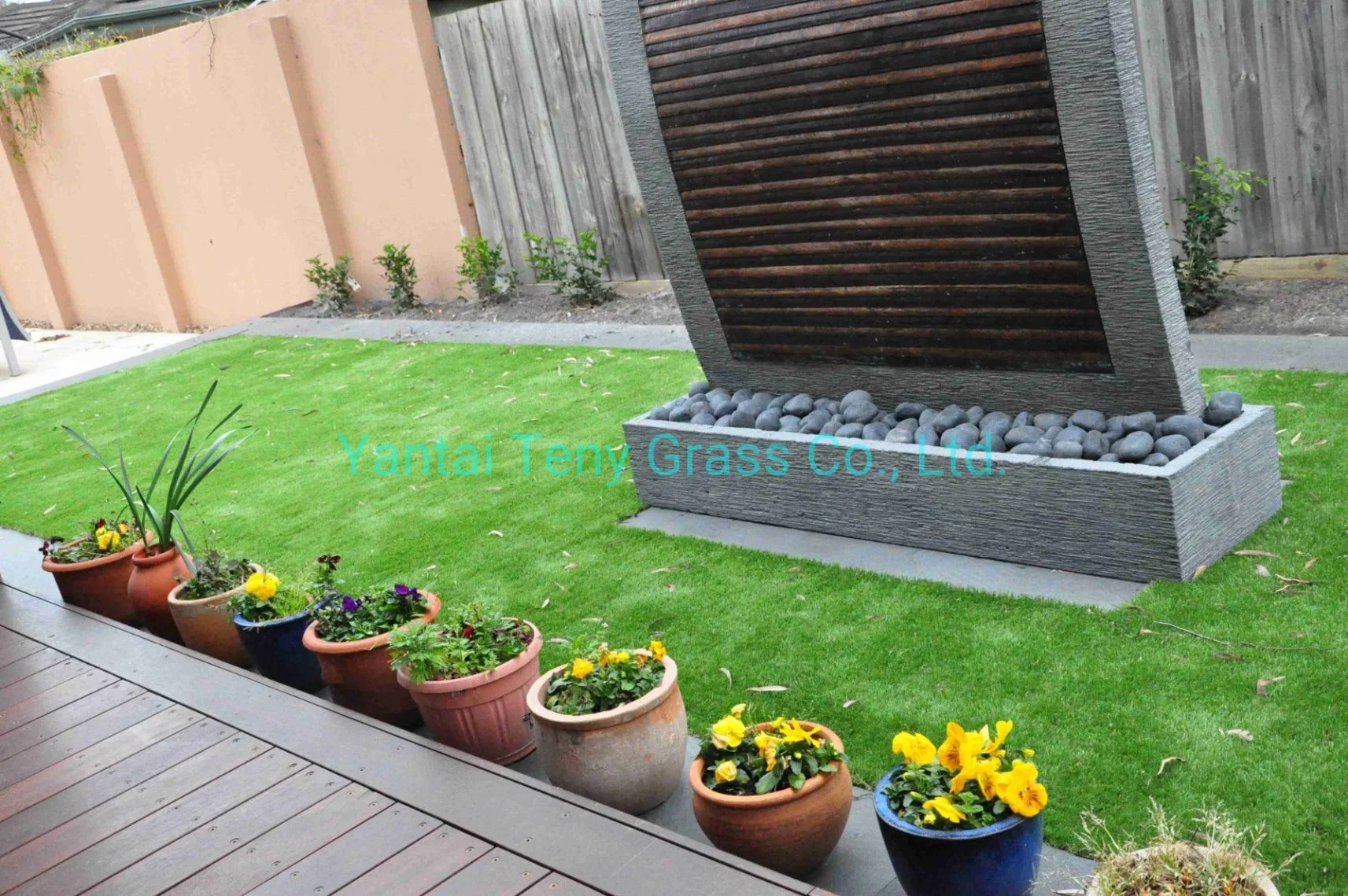 Green Landsccpe Synthetic Artificial Grass Green Backing Grass Synthetic Turf Synthetic Lawn