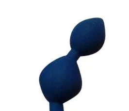 Dark Blue Vestibular Pull Bead Anal Plug an Vestibular Pull