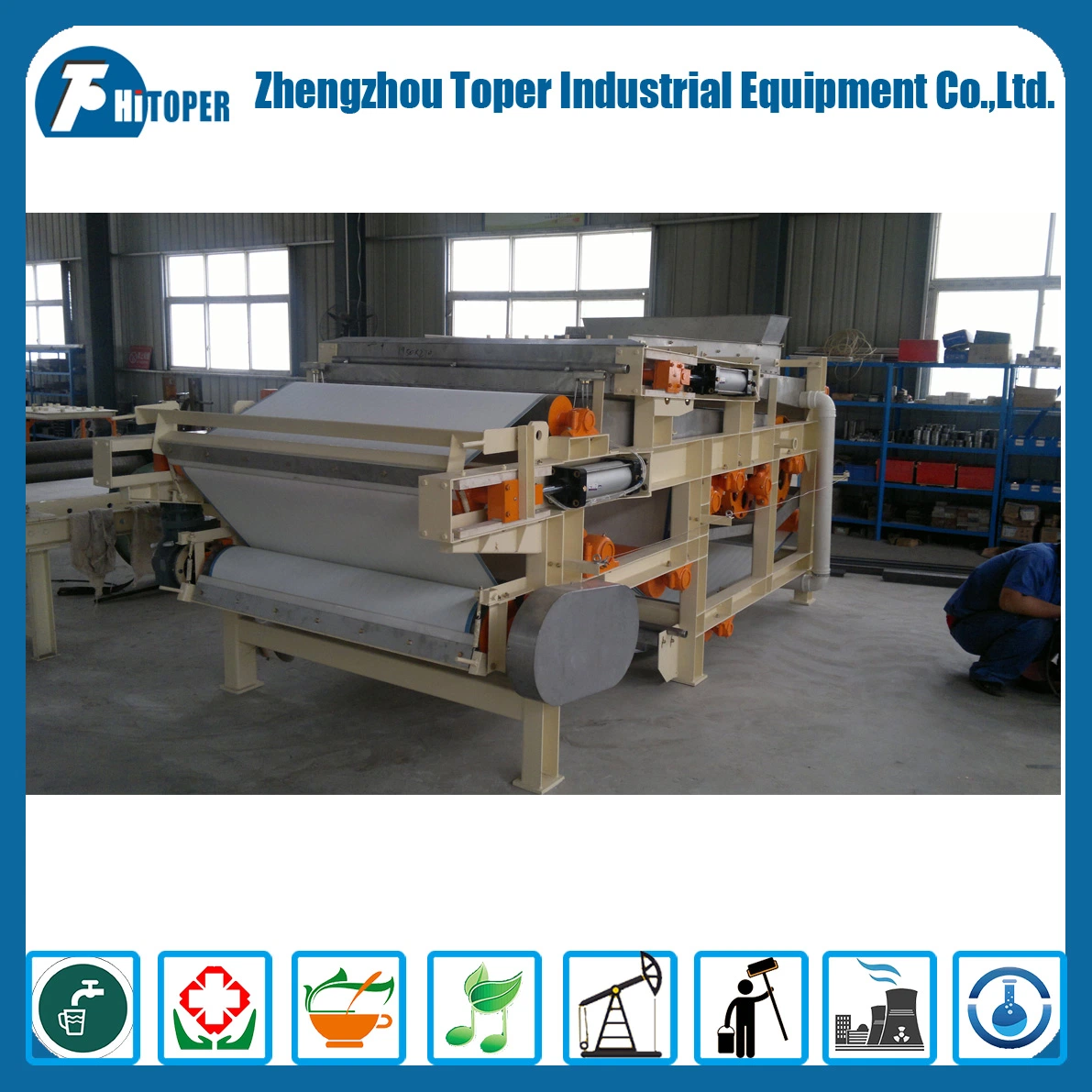 High Effecient Industrial Belt Filter Press Used in Dewatering for Sale