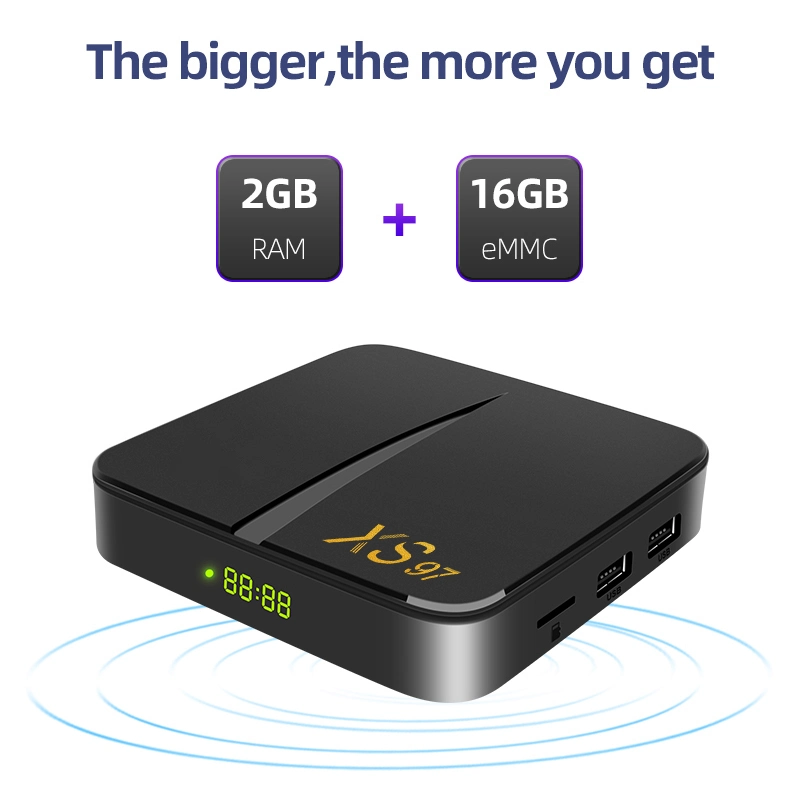 Excel XS97 Digital Smart Tvbox TV Box 4/32Android 11 GB, 3D 4K Media Player Android TV Box sustituir X96P H313 H96max